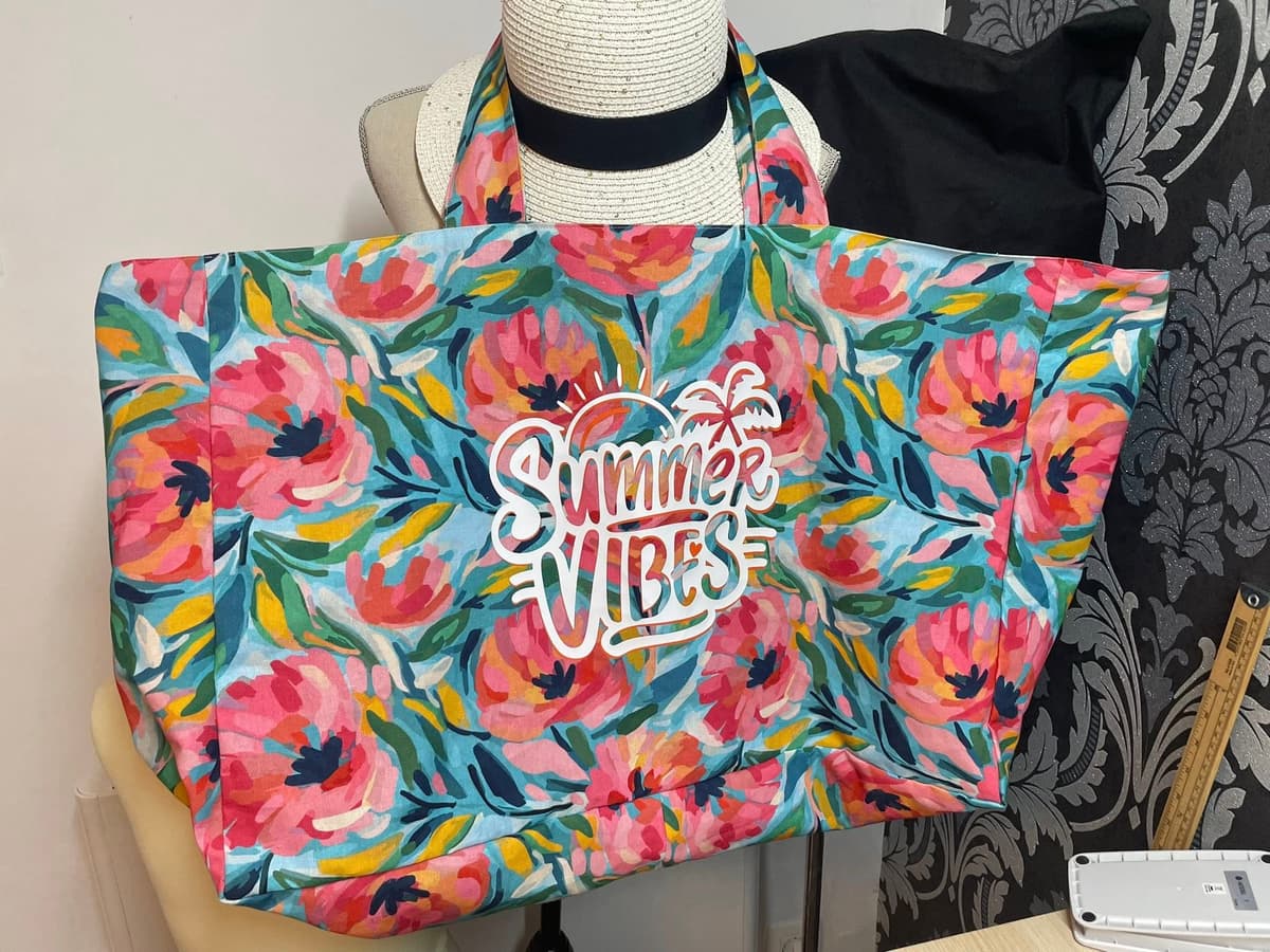 Sac artisanal Pivoine et Coton